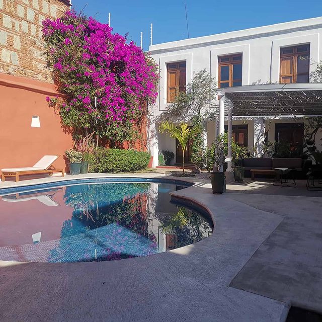 Hotel Casa Oaxaca-Ciudad-Centro-interior-alberca