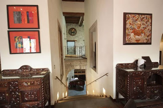 Hotel Alonso 10-Guanajuato-Centro-corredor-pinturas